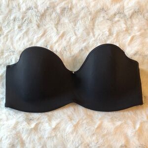 Black Bandeau Intimates with Sweetheart Neckline
